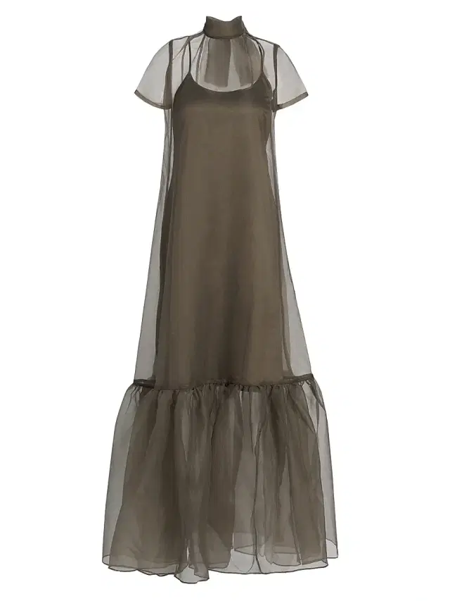 Women's Calluna Sheer Organza Gown - Thyme