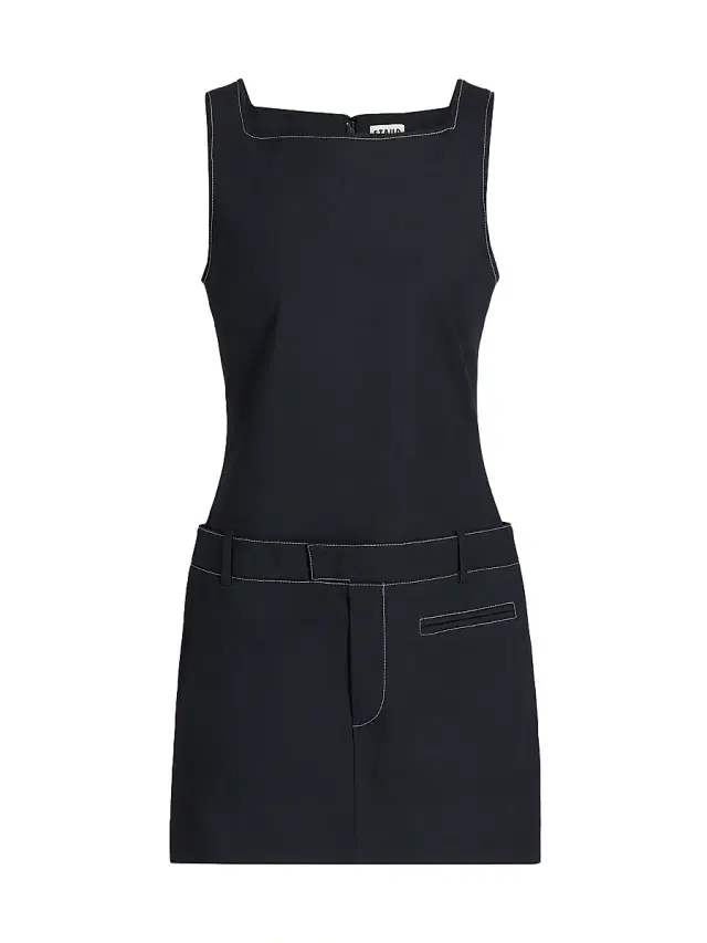 Women's Skyla Topstitched Minidress - Navy