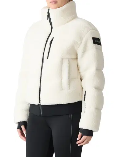 Mackage Women's Anaya Bouclé Ski Jacket - Cream - Size XL | Thumbnail 3 Mackage Women's Anaya Bouclé Ski Jacket - Cream - Size XL | Thumbnail 3