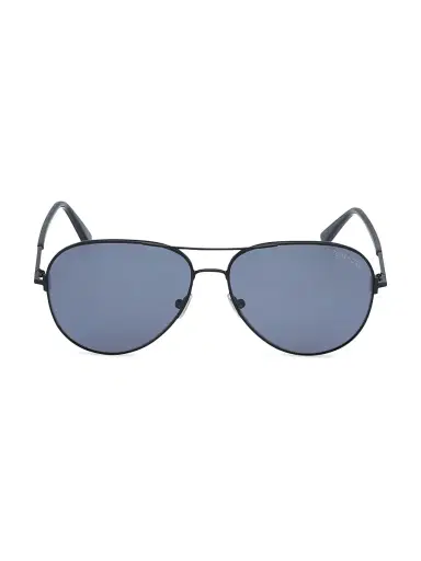 Tom Ford Men's Clark 59MM Pilot Sunglasses - Black Blue | Thumbnail 2 Tom Ford Men's Clark 59MM Pilot Sunglasses - Black Blue | Thumbnail 2