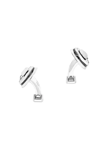 Tateossian Men's Plated Carbon Skull Cufflinks - Black | Thumbnail 2 Tateossian Men's Plated Carbon Skull Cufflinks - Black | Thumbnail 2