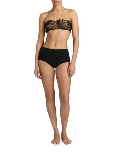Kiki de Montparnasse Women's Petite Chou Embroidered Bandeau | Thumbnail 2 Kiki de Montparnasse Women's Petite Chou Embroidered Bandeau | Thumbnail 2