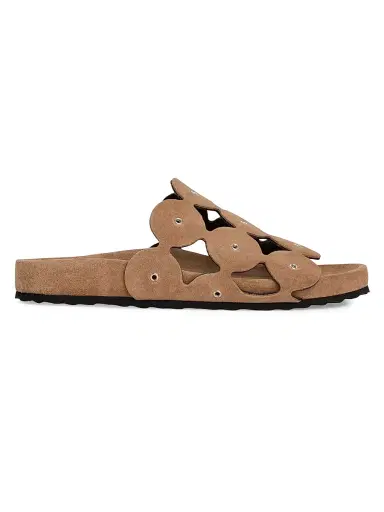 PIERRE HARDY Women's Bulles 35MM Rivet Suede Platform Sandals | Thumbnail 1 PIERRE HARDY Women's Bulles 35MM Rivet Suede Platform Sandals | Thumbnail 1