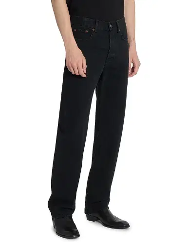 Saint Laurent Men's Loose-Fit Jeans in South Denim - Old Black - Size 27 | Thumbnail 5 Saint Laurent Men's Loose-Fit Jeans in South Denim - Old Black - Size 27 | Thumbnail 5