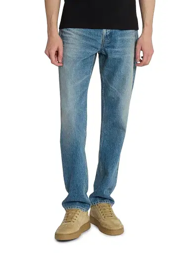 Saint Laurent Men's Mick Long Jeans in Denim - Indigo Ocean - Size 29 | Thumbnail 4 Saint Laurent Men's Mick Long Jeans in Denim - Indigo Ocean - Size 29 | Thumbnail 4