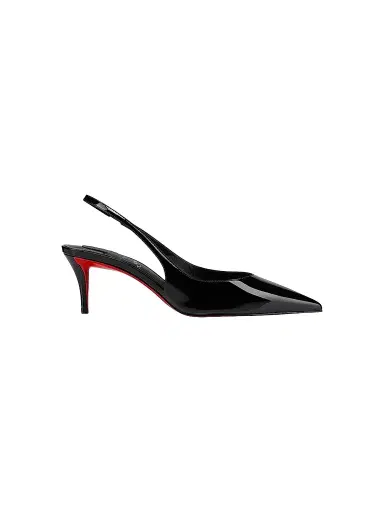 Christian Louboutin Women's Miss Z Patent Calf Leather 60MM Slingback Pumps - Black - Size 11.5 | Thumbnail 1 Christian Louboutin Women's Miss Z Patent Calf Leather 60MM Slingback Pumps - Black - Size 11.5 | Thumbnail 1