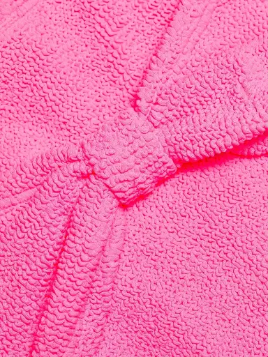 Hunza G Women's Alicia Textured Knit Bikini - Bubblegum | Thumbnail 6