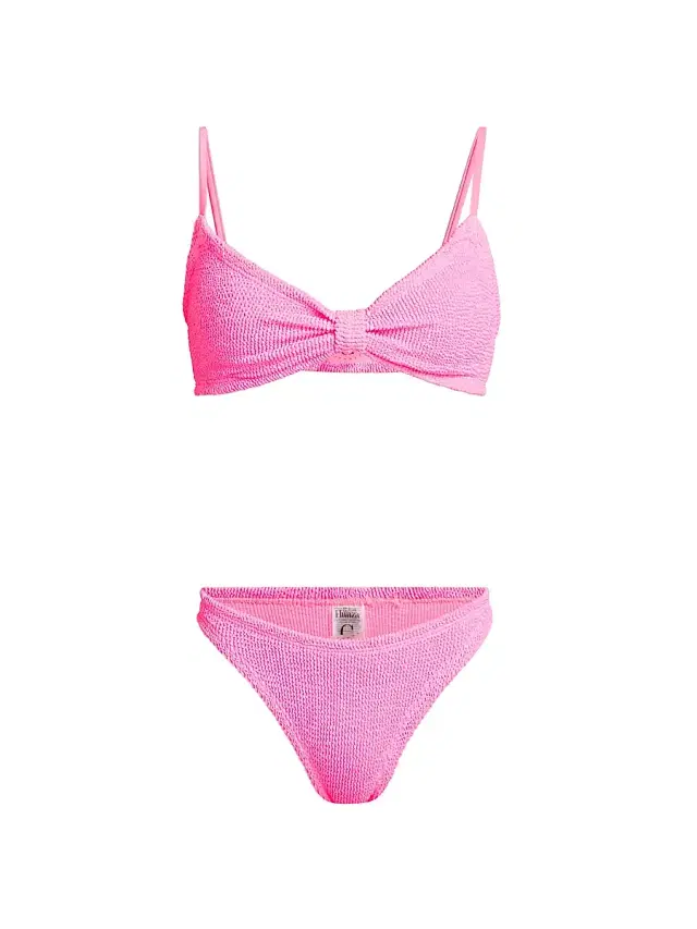 Women's Alicia Textured Knit Bikini - Bubblegum