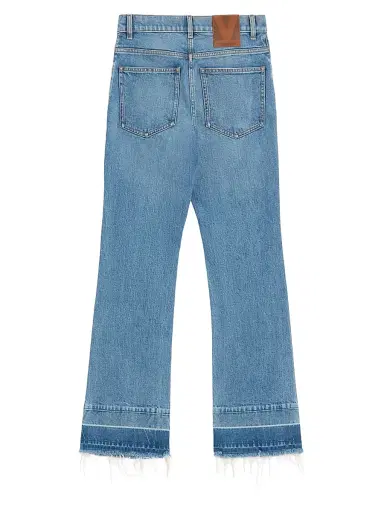 Valentino Garavani Women's Embroidered Denim Trousers - Blue - Size 28 | Thumbnail 2 Valentino Garavani Women's Embroidered Denim Trousers - Blue - Size 28 | Thumbnail 2
