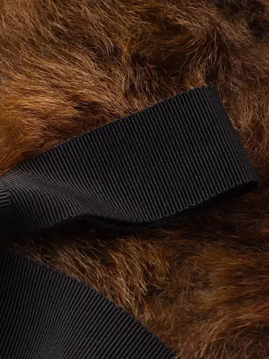 Prada Women's Shearling Collar - Brown | Thumbnail 4