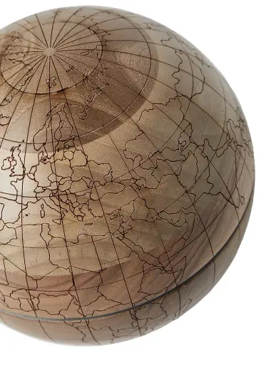 Brunello Cucinelli Walnut Wood and Krion Globe | Thumbnail 2