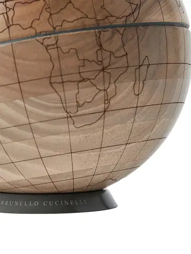 Brunello Cucinelli Walnut Wood and Krion Globe | Thumbnail 3