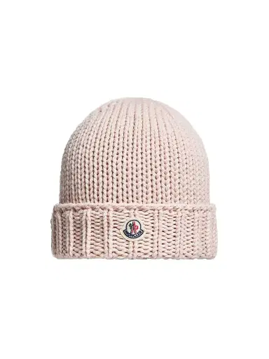 Moncler Little Girl's & Girl's Beanie Hat in Wool - Pink | Thumbnail 1 Moncler Little Girl's & Girl's Beanie Hat in Wool - Pink | Thumbnail 1