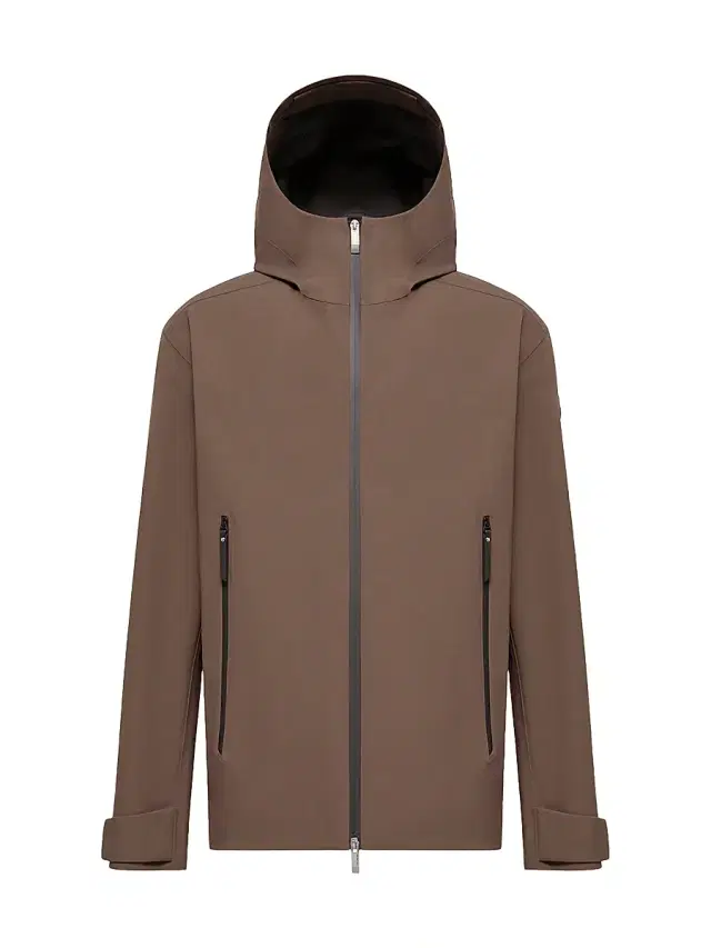 Moncler Men's Marana 3-in-1 Hooded Short Down Jacket - Brown