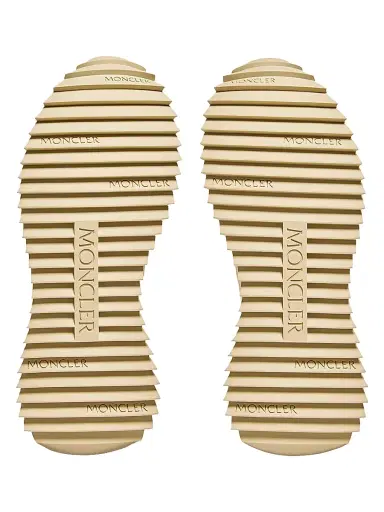 Moncler Men's Pacey2 Sneakers in Suede and Nubuck - Light Beige - Size 13 | Thumbnail 4 Moncler Men's Pacey2 Sneakers in Suede and Nubuck - Light Beige - Size 13 | Thumbnail 4
