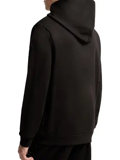 Moncler Men's Zip-Up Hooded Sweatshirt in Cotton Fleece - Black - Size XXXL | Thumbnail 3 Moncler Men's Zip-Up Hooded Sweatshirt in Cotton Fleece - Black - Size XXXL | Thumbnail 3