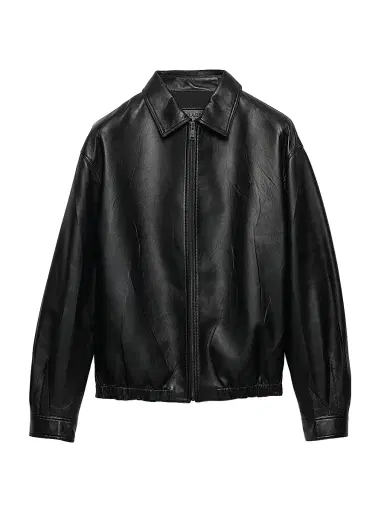 Prada Women's Nappa Leather Jacket - Black - Size 8 | Thumbnail 1