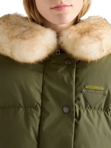 Prada Women's Nylon Down Coat - Green | Thumbnail 5 Prada Women's Nylon Down Coat - Green | Thumbnail 5