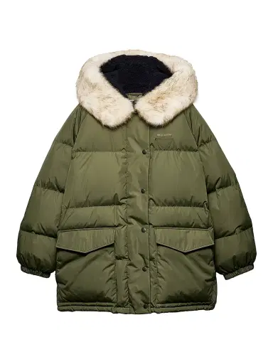 Prada Women's Nylon Down Coat - Green | Thumbnail 1 Prada Women's Nylon Down Coat - Green | Thumbnail 1