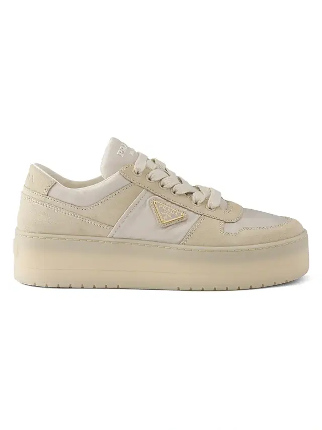 Women's Downtown 50MM Logo Sneakers - Beige Khaki