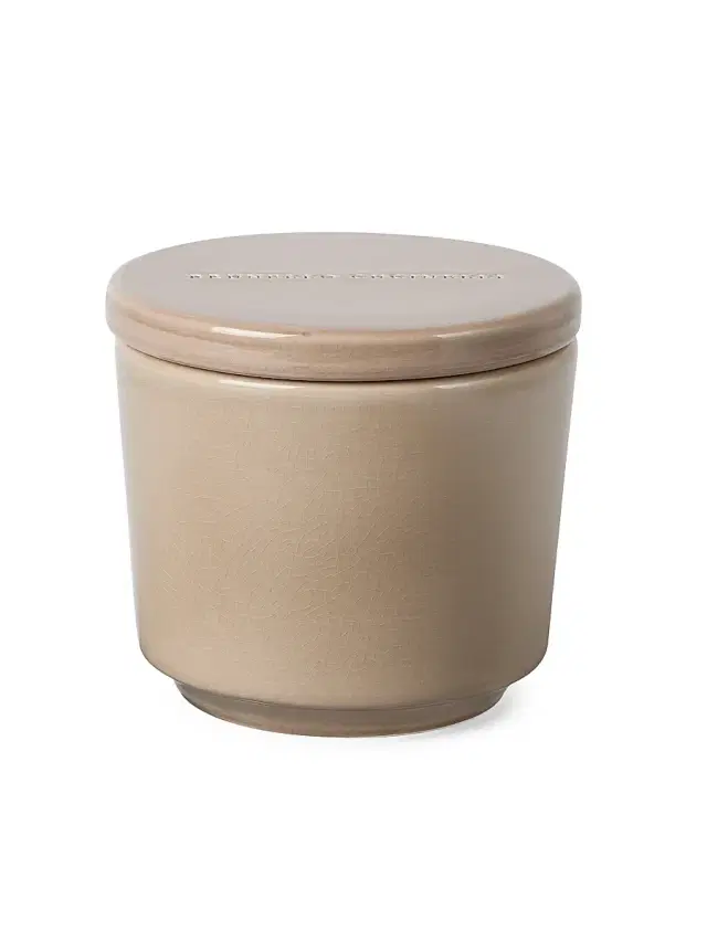 Brunello Cucinelli Maxi Scented Candle in Craquelé Ceramic Vessel with Lid - Mud