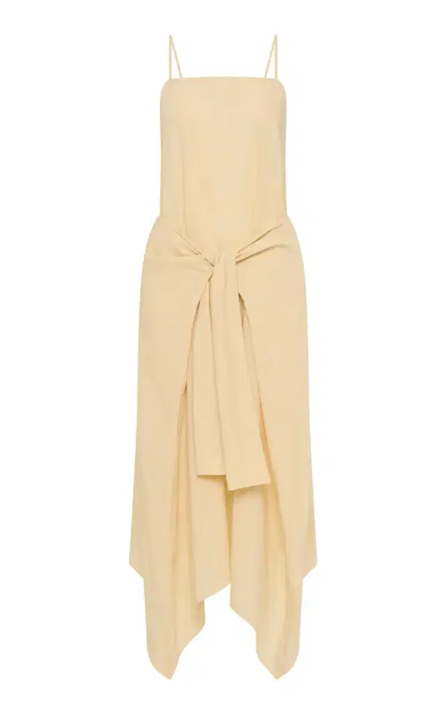 St. Agni Relaxed Cotton-Blend Midi Dress
