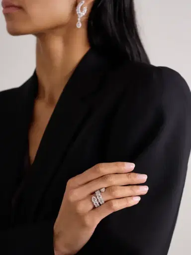 David Morris 18-karat White Gold Diamond Ring | Thumbnail 2 David Morris 18-karat White Gold Diamond Ring | Thumbnail 2