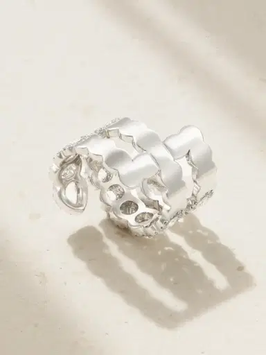 David Morris 18-karat White Gold Diamond Ring | Thumbnail 3 David Morris 18-karat White Gold Diamond Ring | Thumbnail 3
