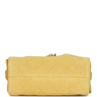 Chanel Chanel Mini 25 Hobo Bag Yellow Suede Antique Gold Hardware | Thumbnail 6 Chanel Chanel Mini 25 Hobo Bag Yellow Suede Antique Gold Hardware | Thumbnail 6