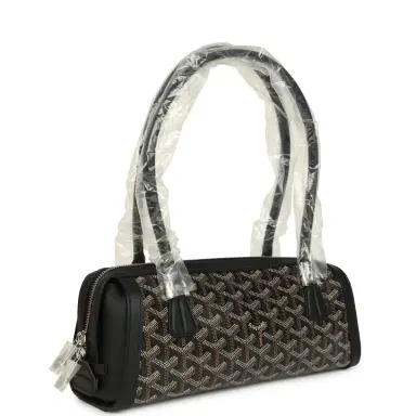 goyard Goyard Goyardine Canvas Bonbonnière Bag Black Chevroches Calfskin Palladium Hardware | Thumbnail 2 goyard Goyard Goyardine Canvas Bonbonnière Bag Black Chevroches Calfskin Palladium Hardware | Thumbnail 2