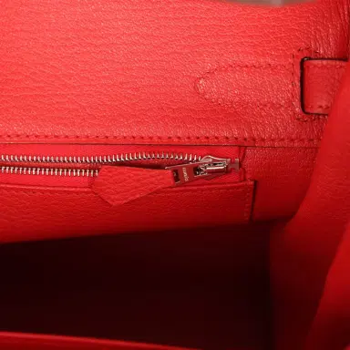 HERMÈS Hermes Birkin 30 Rouge Radieux Togo Palladium Hardware | Thumbnail 9 HERMÈS Hermes Birkin 30 Rouge Radieux Togo Palladium Hardware | Thumbnail 9