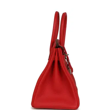 HERMÈS Hermes Birkin 30 Rouge Radieux Togo Palladium Hardware | Thumbnail 4 HERMÈS Hermes Birkin 30 Rouge Radieux Togo Palladium Hardware | Thumbnail 4