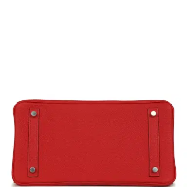 HERMÈS Hermes Birkin 30 Rouge Radieux Togo Palladium Hardware | Thumbnail 6 HERMÈS Hermes Birkin 30 Rouge Radieux Togo Palladium Hardware | Thumbnail 6
