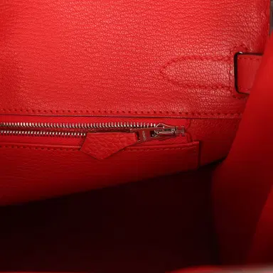 HERMÈS Hermes Birkin 30 Rouge Radieux Togo Palladium Hardware | Thumbnail 9 HERMÈS Hermes Birkin 30 Rouge Radieux Togo Palladium Hardware | Thumbnail 9
