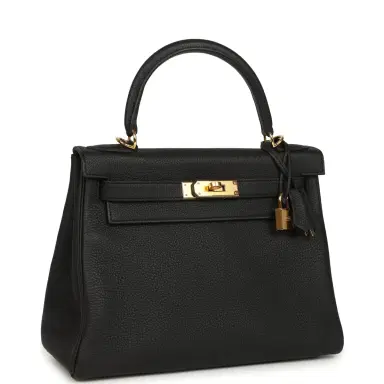 HERMÈS Hermes Kelly Retourne 28 Black Togo Gold Hardware | Thumbnail 2 HERMÈS Hermes Kelly Retourne 28 Black Togo Gold Hardware | Thumbnail 2