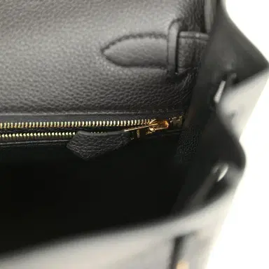 HERMÈS Hermes Kelly Retourne 28 Black Togo Gold Hardware | Thumbnail 9 HERMÈS Hermes Kelly Retourne 28 Black Togo Gold Hardware | Thumbnail 9
