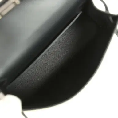 HERMÈS Hermes Kelly Sellier 20 "Cheval De Bois" Black and Multi Tadelakt Palladium Hardware | Thumbnail 8 HERMÈS Hermes Kelly Sellier 20 "Cheval De Bois" Black and Multi Tadelakt Palladium Hardware | Thumbnail 8
