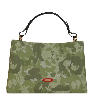 Louis Vuitton Louis Vuitton X Takashi Murakami "ArtyCapucines" Capucines XXL Khaki Washed Denim Aged Gold Hardware | Thumbnail 4 Louis Vuitton Louis Vuitton X Takashi Murakami "ArtyCapucines" Capucines XXL Khaki Washed Denim Aged Gold Hardware | Thumbnail 4