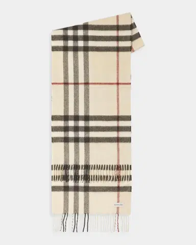 Burberry Giant Check Cashmere Scarf | Thumbnail 2 Burberry Giant Check Cashmere Scarf | Thumbnail 2