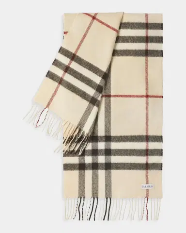 Burberry Giant Check Cashmere Scarf | Thumbnail 3 Burberry Giant Check Cashmere Scarf | Thumbnail 3