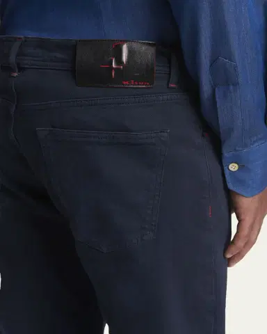 Kiton Men's Straight Leg Cotton-Stretch Five-Pocket Pants | Thumbnail 5 Kiton Men's Straight Leg Cotton-Stretch Five-Pocket Pants | Thumbnail 5