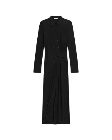 Helmut Lang Twisted Long-Sleeve Shirtdress | Thumbnail 1 Helmut Lang Twisted Long-Sleeve Shirtdress | Thumbnail 1