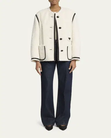 Isabel Marant Maylin Contrast-Trim Tweed Jacket | Thumbnail 2