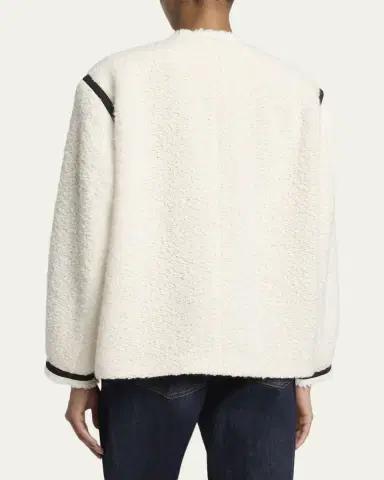 Isabel Marant Maylin Contrast-Trim Tweed Jacket | Thumbnail 3