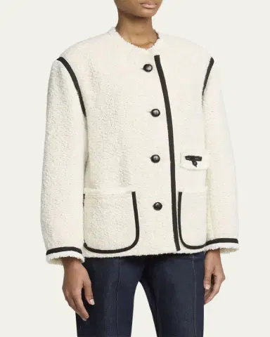 Isabel Marant Maylin Contrast-Trim Tweed Jacket | Thumbnail 4