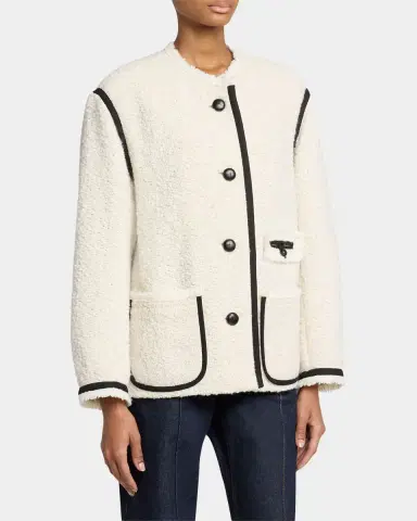 Isabel Marant Maylin Contrast-Trim Tweed Jacket | Thumbnail 8