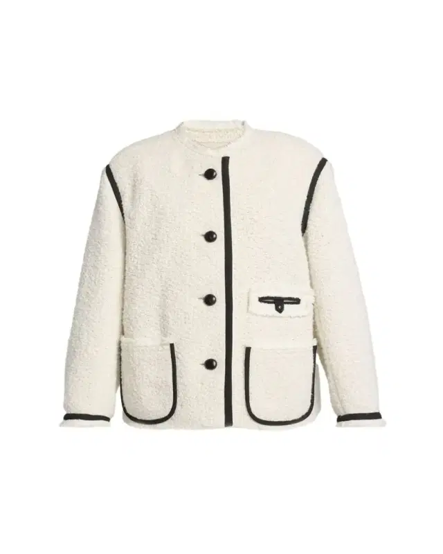 Maylin Contrast-Trim Tweed Jacket