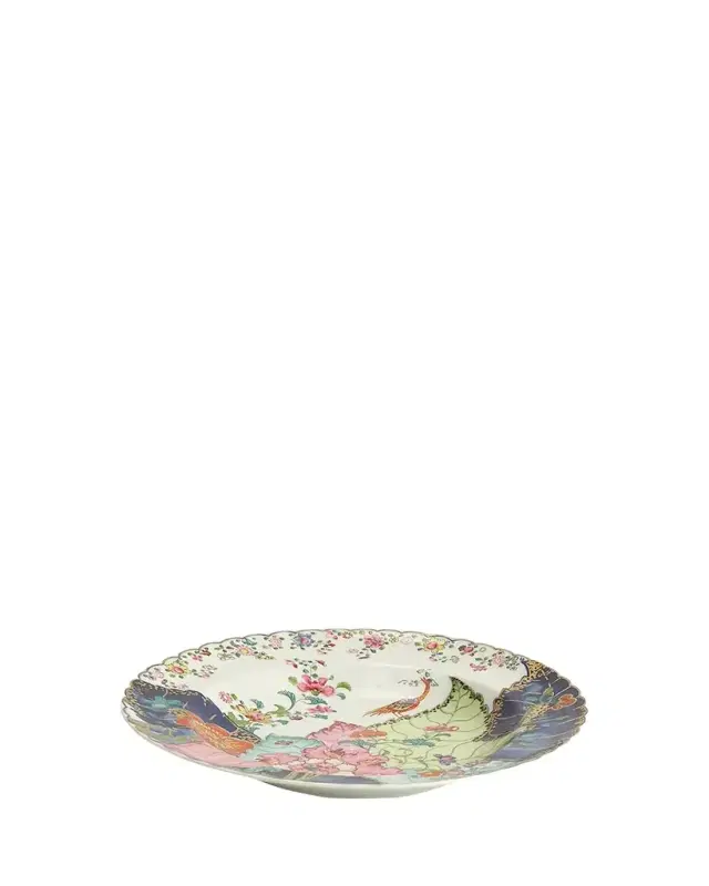 Mottahedeh Tobacco Leaf Rim Soup Bowl