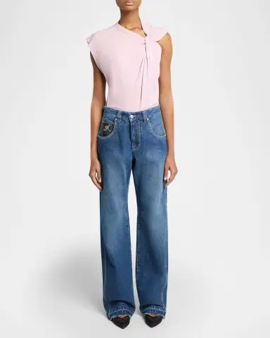 Isabel Marant Jeyda Straight-Leg Released-Hem Jeans | Thumbnail 6 Isabel Marant Jeyda Straight-Leg Released-Hem Jeans | Thumbnail 6