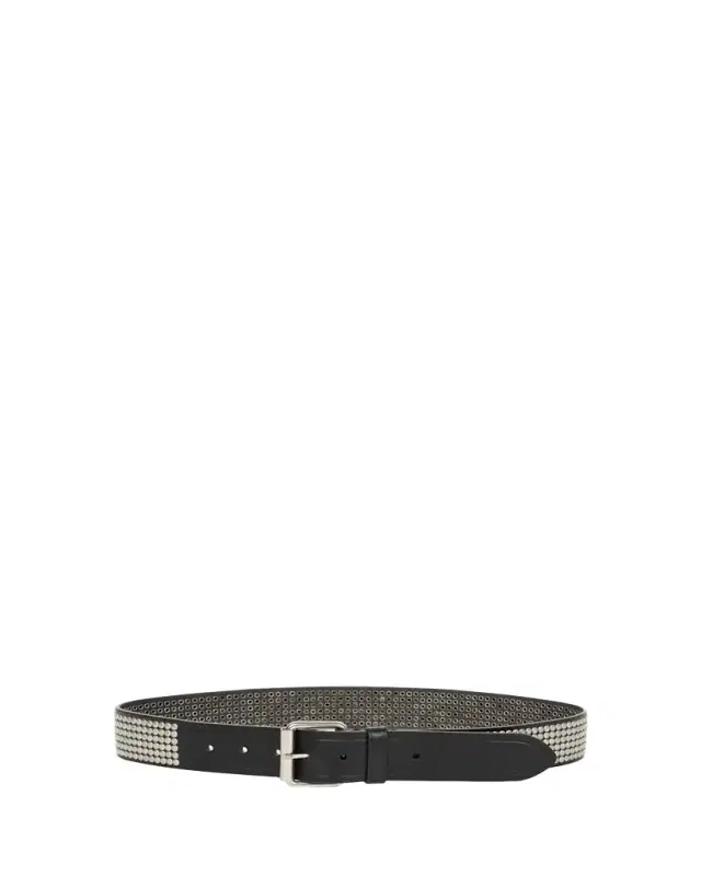 Dries Van Noten Men's Studded Leather Belt